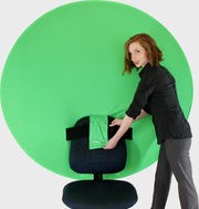 Fondo Redondo Verde Chromagreen Faithwinning para Silla de 110 cms