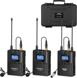 Kit Dual Lavalier inalámbrico Comica CVM-WM200(A)