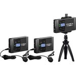 Kit Micrófono Dual Lavalier Comica CVM-WS60 Combo