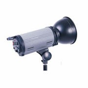 Kit Strobe Weifeng M-300 incluye 1 Monolight 300w, 1 Pedestal y 1 Sombrilla dorado/negro