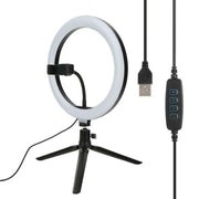 Lámpara Anillo Ouyawi 8" con Mini Tripié, Selfie Stick, Disparador