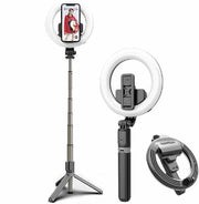 Lámpara de Anillo de 6.5" con Selfie Stick, tripié y Bluetooth L07