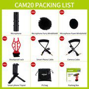 Micrófono Shotgun Acemic CAM20 para cámara y smartphone