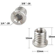 Adaptador de micro tornillo CAMVATE hembra de 1/4"-20 a 3/8"-16 macho