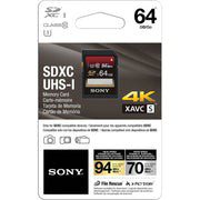 Tarjeta Sony SDXC de 64GB 94MB/s