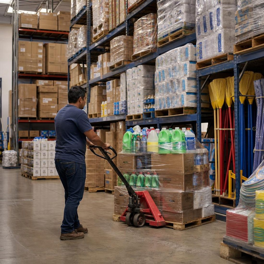 Almacén de producto de Robótica en Línea en México